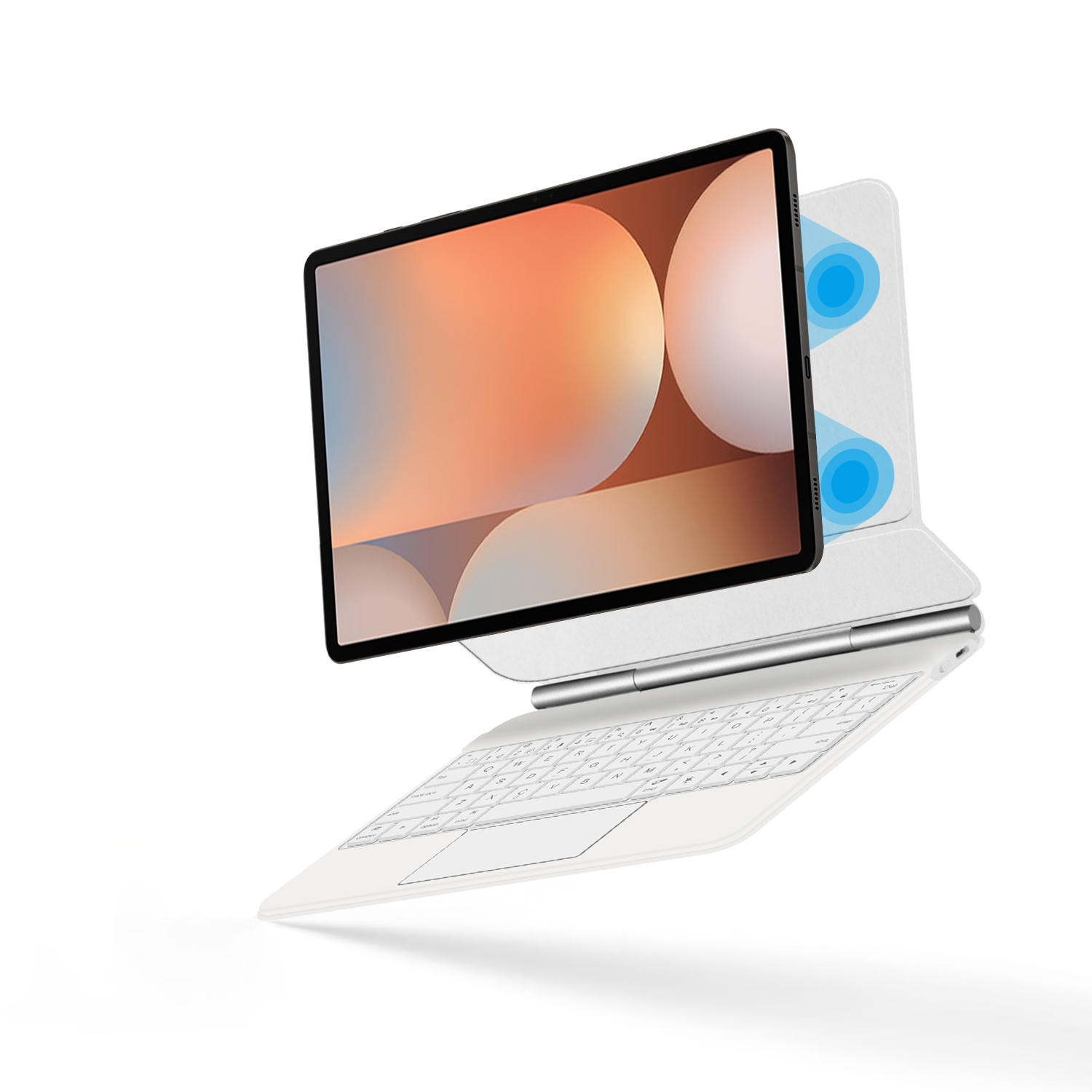 Teclado mágico para samsung ga - Tablet Keyboard Case avaliação e preço