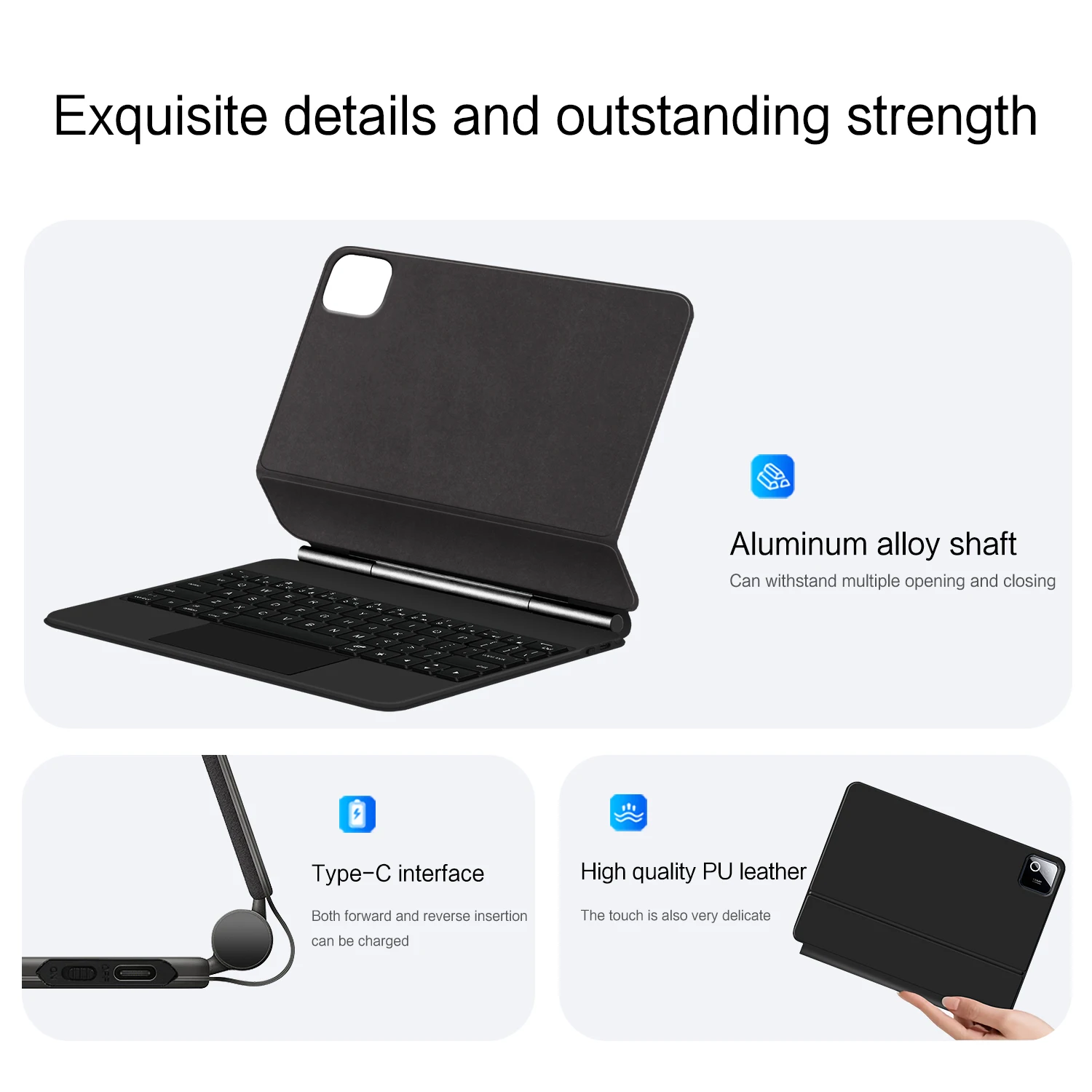 Teclado mágico retroiluminado  - Tablet Keyboard Case avaliação e preço