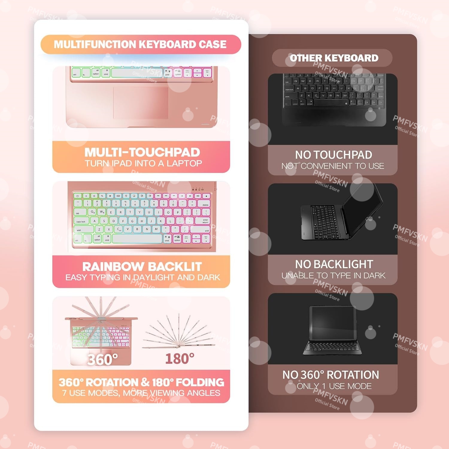 Capa com teclado mágico 360° p - Tablet Keyboard Case avaliação e preço