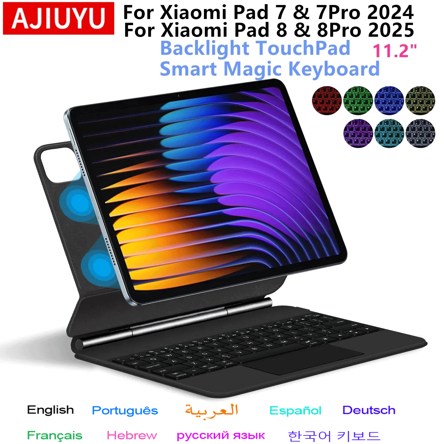 Capa Teclado Mágico para Xiaom - Tablet Keyboard Case avaliação e preço